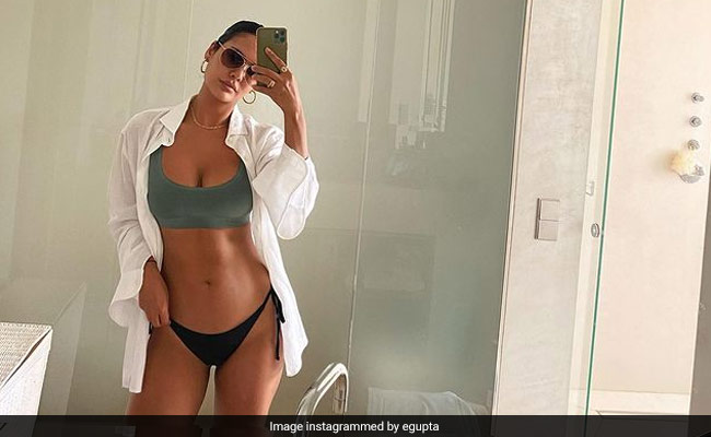 Esha Gupta In A Fun Mix-And-Match Bikini Is Mentally Taking Us Back To The Beach