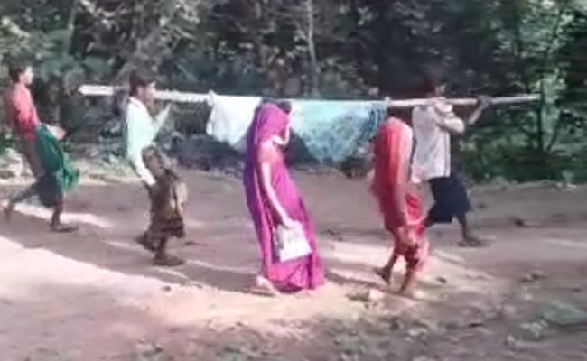 Watch: Pregnant Woman Carried Like This For 8 km In Madhya Pradesh