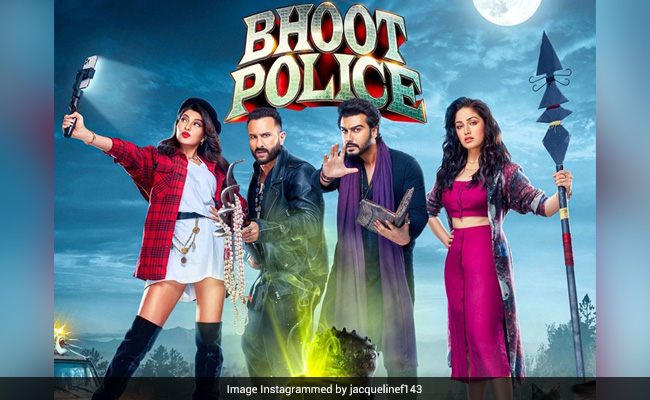 <i>Bhoot Police</i> New Poster: Make Way For Ghostbusters Saif Ali Khan, Jacqueline Fernandez, Arjun Kapoor And Yami Gautam