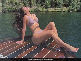Kim Kardashian Soaking Up Some Sun In A Chic Lavender Bikini Is Making Our Day Even Brighter Kim Kardashian Soaking Up Some Sun In A Chic Lavender Bikini Is Making Our Day Even Brighter