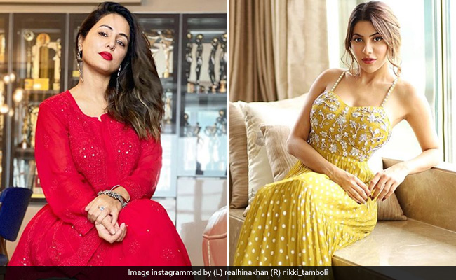 Eid Festivity Gets A Fashionable Spin With Hina Khan And Nikki Tamboli Acing Their Ethnic Ensembles