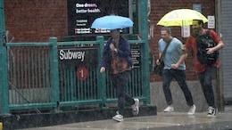 Subway Stations Flooded As New York Braces For Storm Elsa