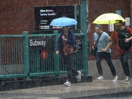 Subway Stations Flooded As New York Braces For Storm Elsa Subway Stations Flooded As New York Braces For Storm Elsa