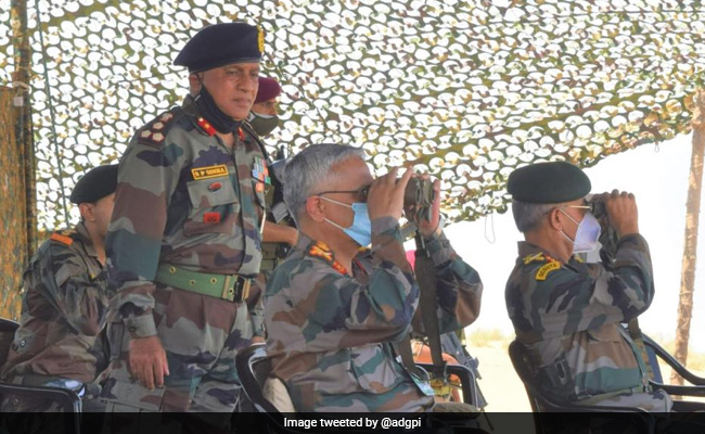 Army Chief Witnesses Firing Of Various Artillery Guns During Pokhran Visit