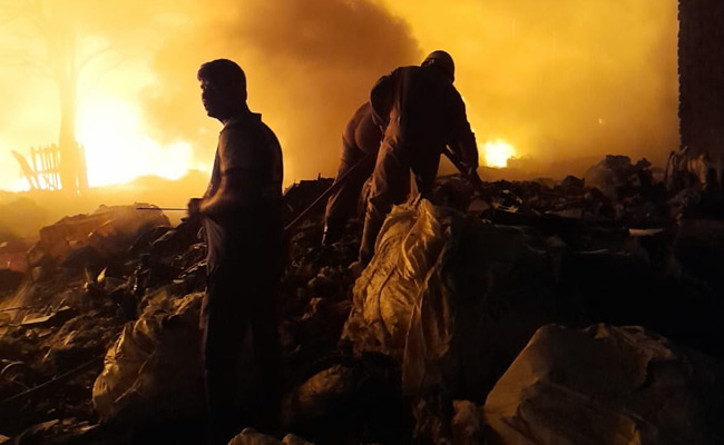 Fire Breaks Out At Open Godown In Delhi, Over 40 Fire Engines Deployed