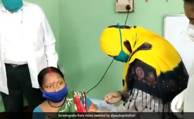 Caught On Camera: Trinamool Councillor Gives Vaccine Dose; BJP Hits Out