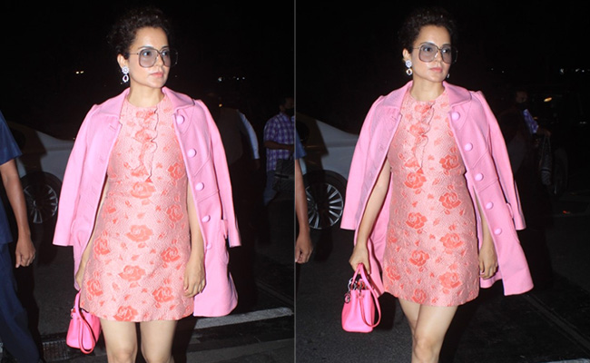 Kangana Ranaut Ditched Her Sarees For An Oh-So-Fabulous Modern-Day Barbie Look With Her Rs 3.5 Lakh Dior Handbag