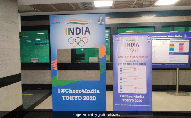 Delhi Metro Installs Olympics Selfie Points At Stations To Extend Support To Athletes