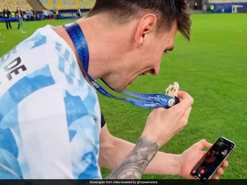 Watch: Lionel Messi Shares Emotional Winning Moments With Family On Video Call From Ground After Copa America Win