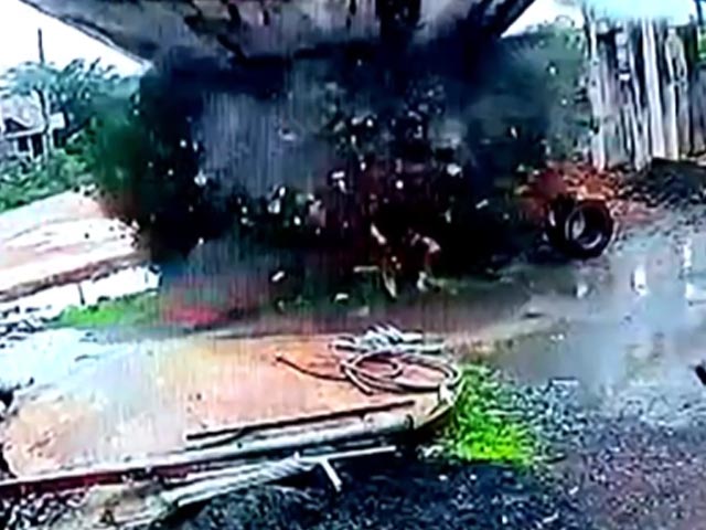 Video: 40-Year-Old Water Tank In Gujarat Collapses In Seconds