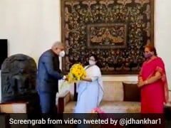 Mamata Banerjee, Governor Dhankhar Meet At Raj Bhavan "Without Aides"