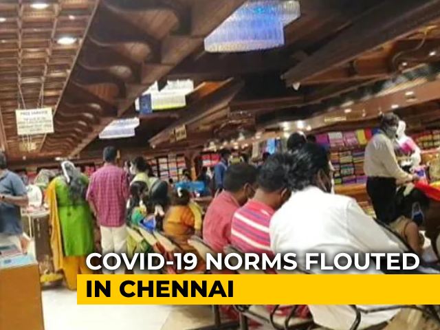 Masks, Social Distancing Missing As Chennai Shops Buzz With Customers