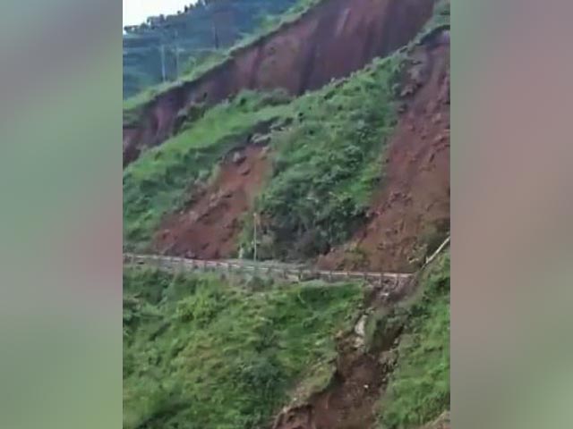 Watch: Dramatic Road Collapse After Landslide In Himachal Pradesh