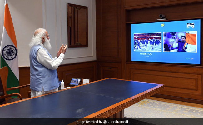 PM Modi Cheers "Dynamic" Indian Contingent At Tokyo Olympics