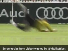 Watch: New Zealand Star Takes "Worldie" Catch At T20 Vitality Blast
