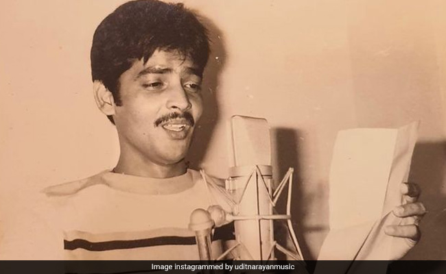 ICYMI: Udit Narayan In A 41-Year-Old Pic From His Debut Song Recording