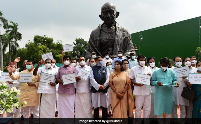 Pegasus Row: Opposition MPs Protest At Parliament, Demand Judicial Probe