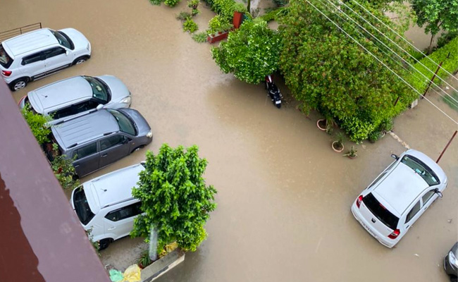 Watch: Cars Float, Bang Against Each Other In Waterlogged Gurugram