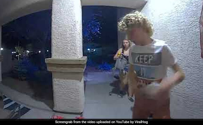 Boy Tries To Scare Away Grasshopper. Watch What Happens Next