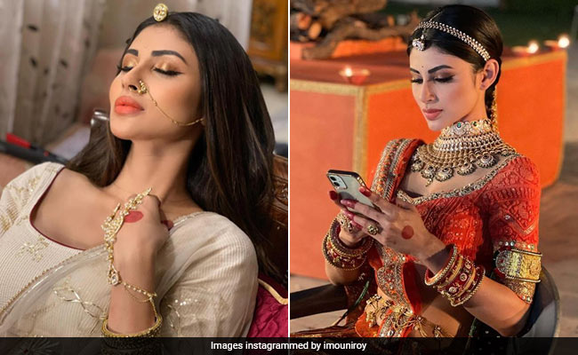 Mouni Roy Is Nothing Short Of A Regal <i>Rani</i> In A Stunning Ethnic Look With Traditional Jewellery