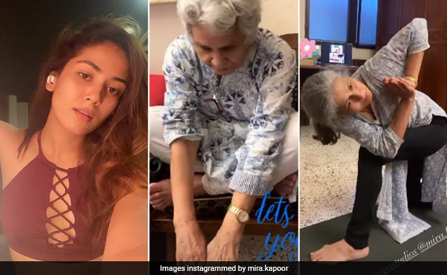 Mira Rajput's Mom And Grandmother Were The "Rockstars" Of Her Yoga Session. See Pics