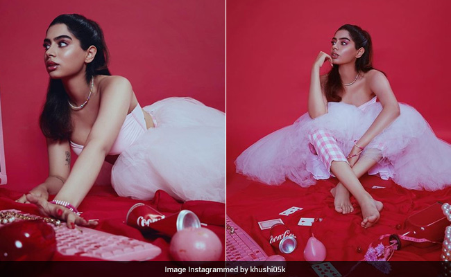 Khushi Kapoor In A Tulle Skirt And Bikini Top Is Nothing Short Of A Pajama Party Fashion Fantasy