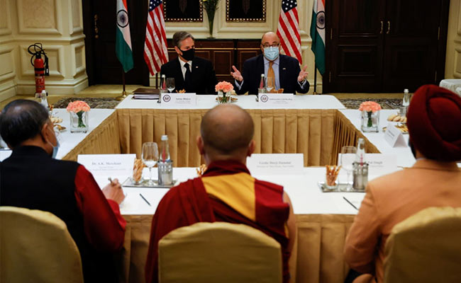 Risking China Anger, Blinken Meets Representative Of Dalai Lama In India