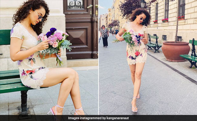 Kangana Ranaut's Style Diaries From Budapest Include This Chic Floral Mini Dress