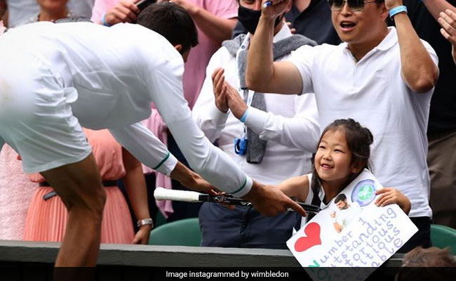 Watch: Novak Djokovic Gifts Racquet To Young Fan After Wimbledon Win