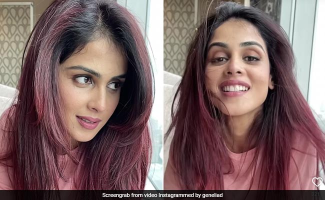 Genelia D'Souza Paints Her Hair With Her Favourite Shade Of Red And We're In Awe