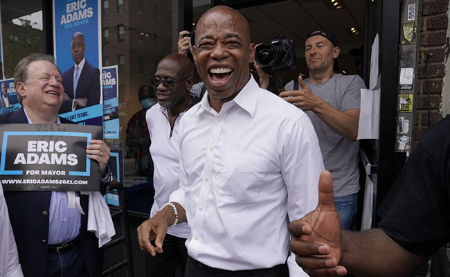 New York Elects Black Ex-Cop Eric Adams As Next Mayor
