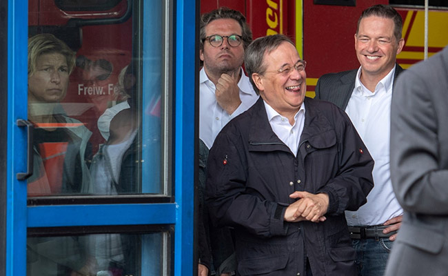 "Stupid, Regret It": German Leader On Laughing At Visit To Flood-Hit Town