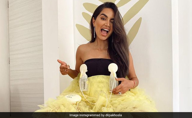 Influencer Diipa Buller-Khosla Adds Breast Pumps To Her Cannes Outfit