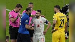 Watch: Giorgio Chiellini Playfully Punches Jordi Alba, Hugs Him During Euro 2020 Semi-Final Clash