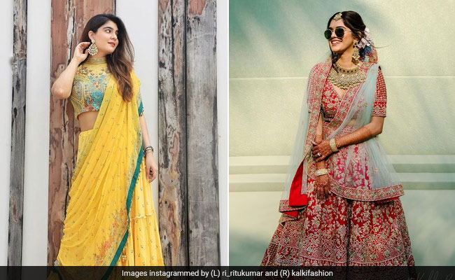 7 Best Designer Bridal Half-Sarees That We Cannot Get Enough Of