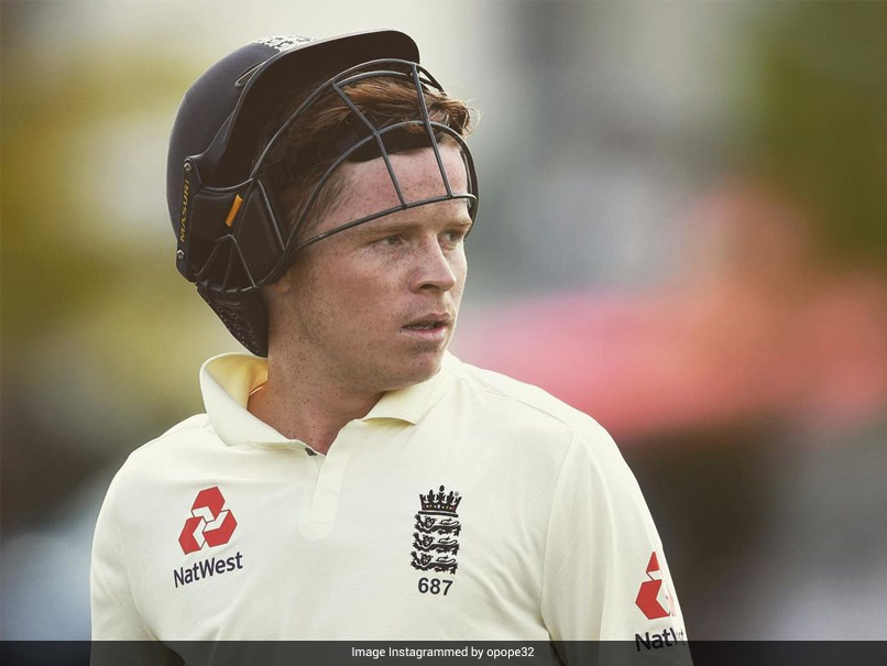 England vs India: Injured Ollie Pope Ruled Out Until Start Of Five-Match Test Series