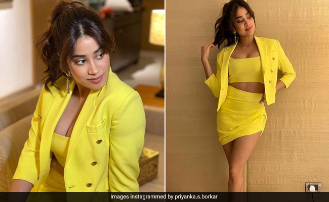 Janhvi Kapoor In A Sunny Yellow Skirt Suit Is Literally All The Sunshine We Need