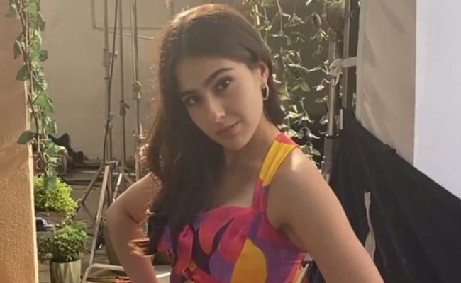 In A Multicoloured Mini Dress, Sara Ali Khan Is Setting Monsoon Fashion Goals Like A Pro