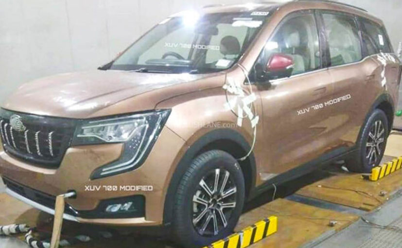 Upcoming Mahindra XUV700 SUV Spotted Undisguised For The First Time