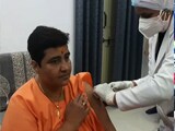 Video : Fit To Dance But Gets Covid Shot At Home: BJP's Pragya Thakur