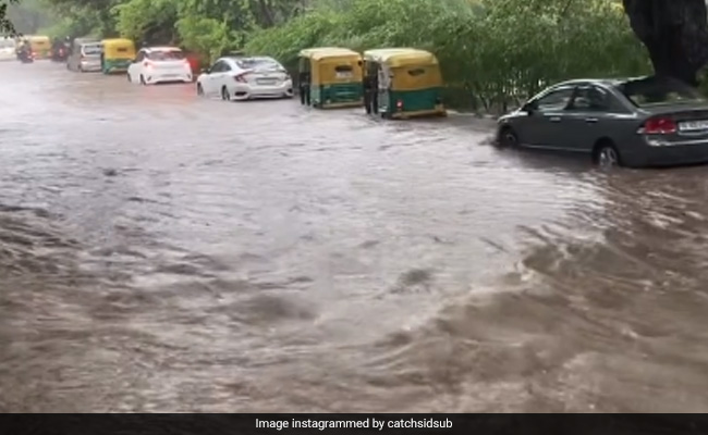 Watch: Delhi Rain Leaves Roads Flooded, Water Enters Moving Bus