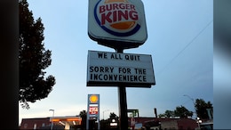 Burger King Staff Writes 'We All Quit' On Restaurant Signboard, Pic Goes Viral