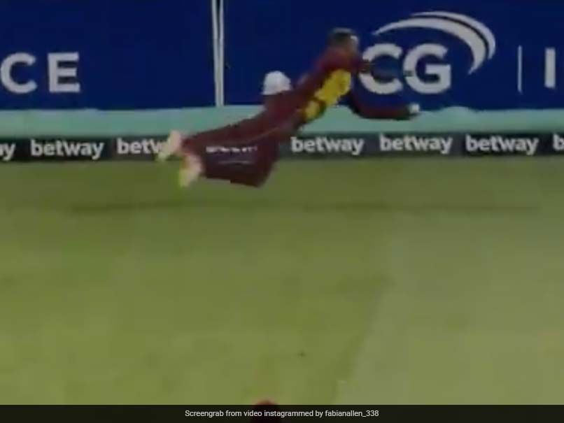 Watch: West Indies' Fabian Allen Takes Wonder Catch To Dismiss Australia Captain Aaron Finch In Final T20I