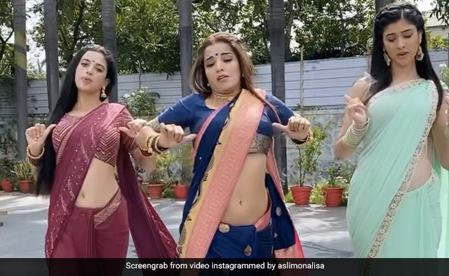 मोनालिसा ने ‘नमक इश्क का’ की बहुओं के साथ राखी सावंत के गाने पर किया धमाकेदार डांस...देखें वायरल Video