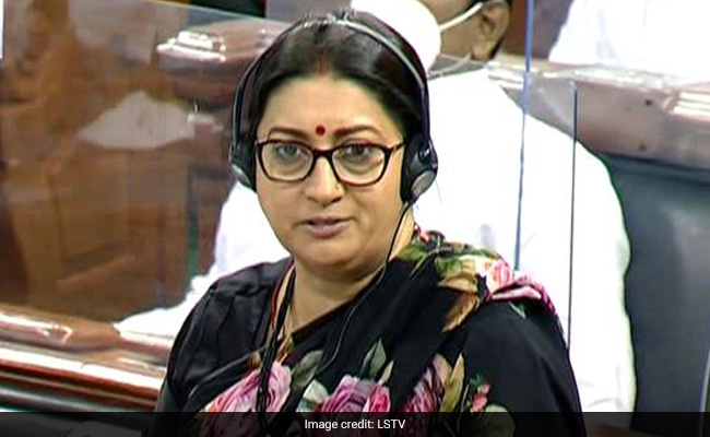 Smriti Irani's "Lady Member" Address To MP Sparks Debate In Lok Sabha