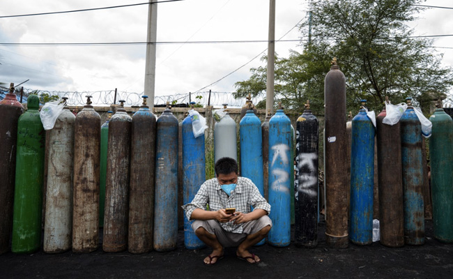 Desperate Search For Oxygen In Myanmar As Latest Covid Wave Hits