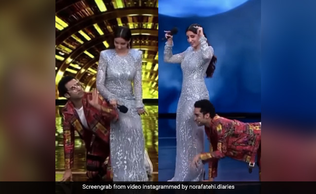 नोरा फतेही और राघव जुयाल की इस हरकत पर हंस-हंसकर लोटपोट हुईं माधुरी दीक्षित, देखें Video
