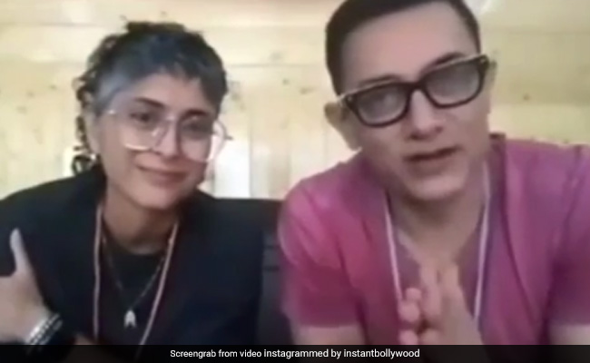 तलाक के बाद साथ दिखे आमिर खान और किरण राव, बोले- 'हमारी खुशी की दुआ कीजिए...' देखें Video