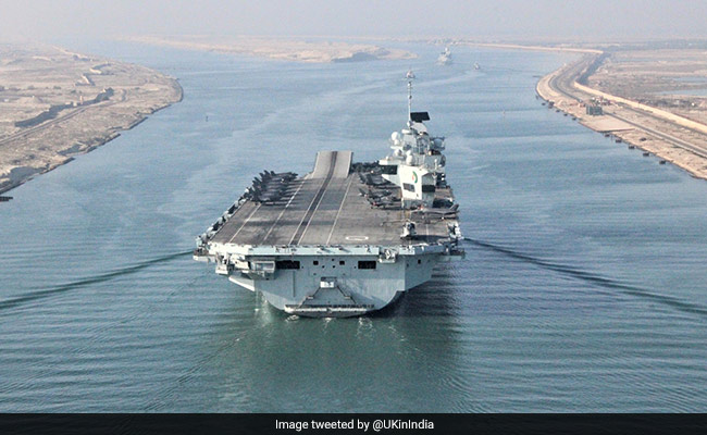 UK's Largest Warship With Strike Group Enter Indian Ocean For Wargame