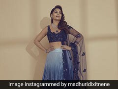Madhuri Dixit In An Electrifying Blue Lehenga Washes Away Our Midweek Blues